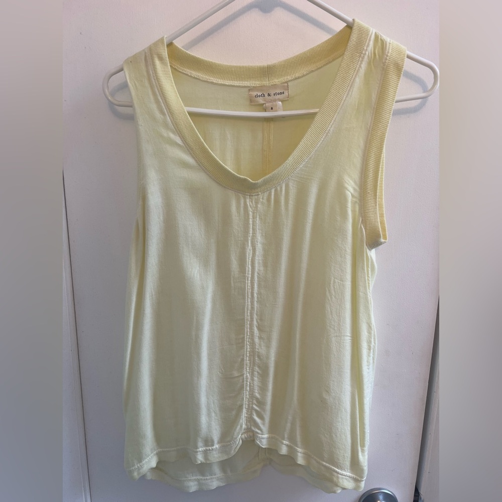 Cloth and stone soft yellow tank